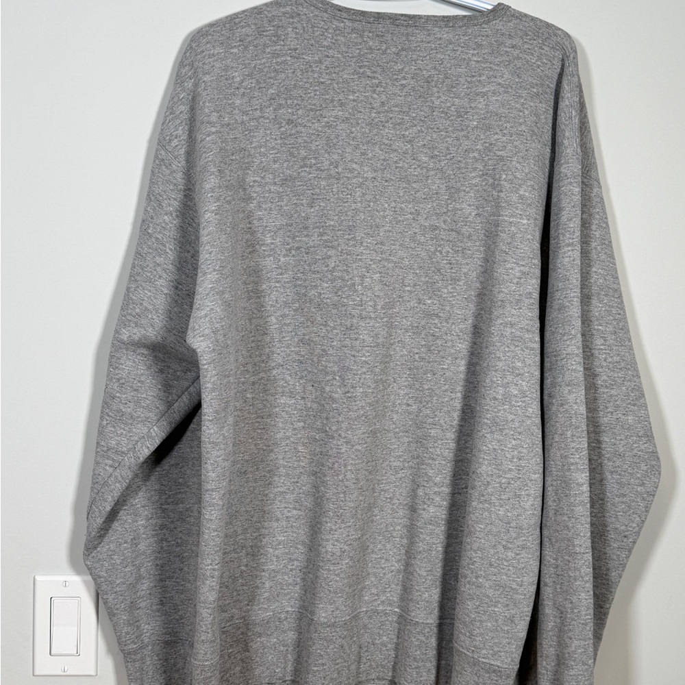 🇺🇸 Polo Jeans Co. Ralph Lauren Spellout Sweatshirt Grey Size Large - Picture 2 of 6